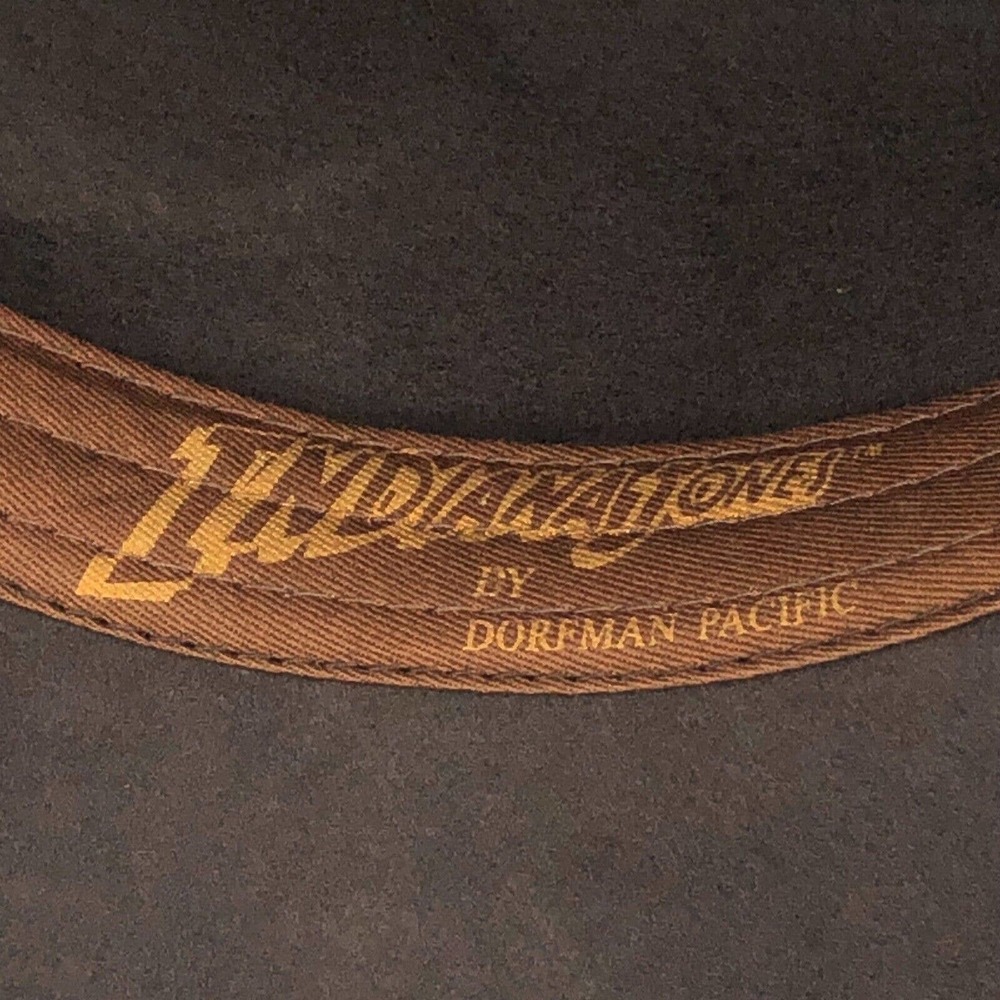 NEW Dorfman Pacific Indiana Jones Hat Mens Small 100% Wool Felt Outback Crushabl - Picture 6 of 8